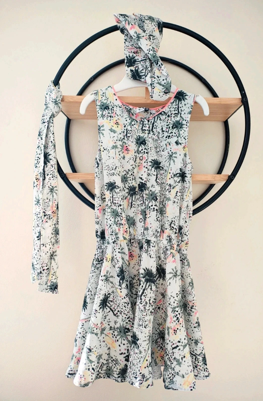 3-4 ans robe été ceinture+ bandeau 3 pommes 104 cm